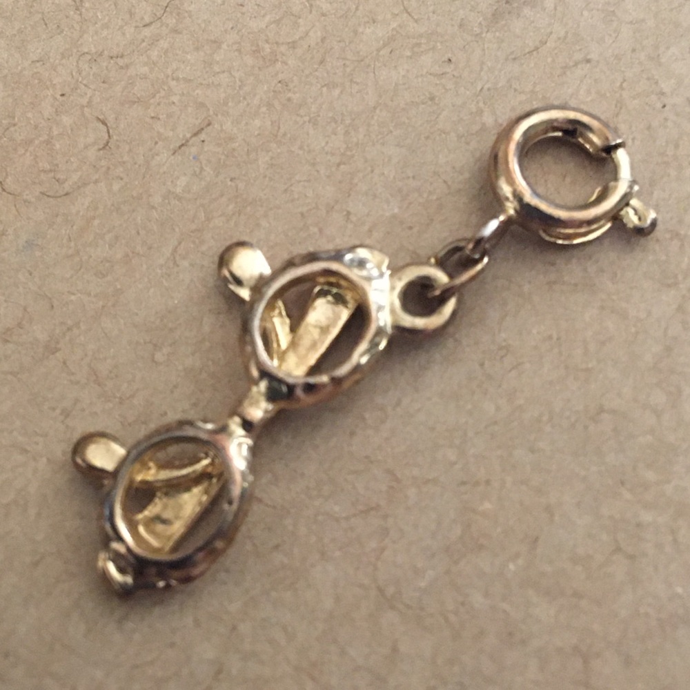 Vintage gold tone sunglasses charm